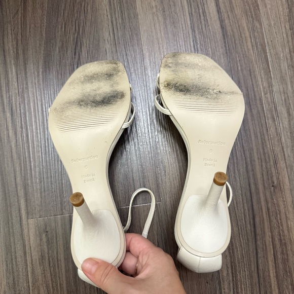 $278 Reformation Gigi Strappy Mid Heel Sandal women sz 6 - Picture 7 of 10
